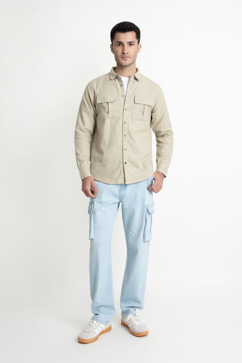 The Beige Regular Fit Shirt
